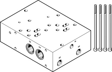 ANSCHLUSSPLATTE VABP-S1-2V1G-G38-2