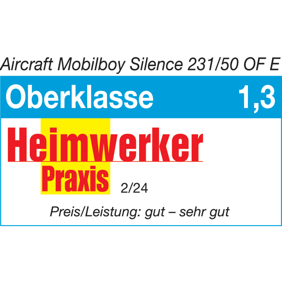 Aircraft Kolbenkompressor MOBILBOY SILENCE 231/50 OF E