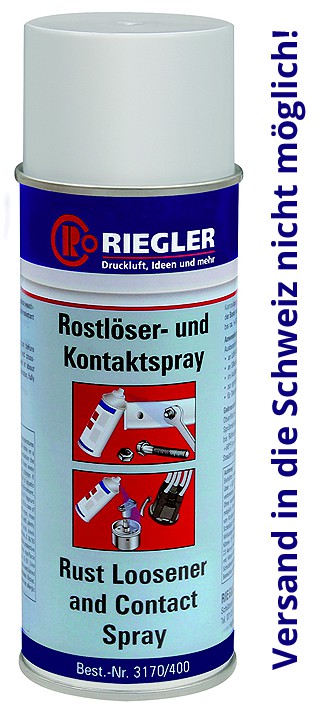 RIEGLER Rostlöser-und Kontaktspray Typ : 3170/400