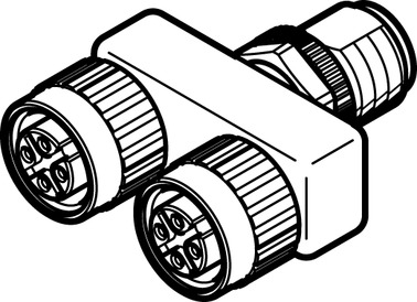 T-STECKVERBIND. NEDU-M12D4-M12T4-IS