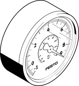 VAKUUMMETER VAM-63-V1/9-R1/4-EN